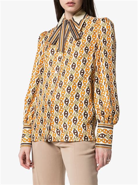 gucci chain blouse|gucci blouses images.